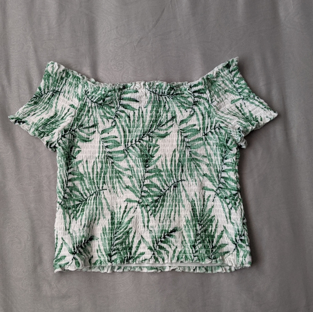 Off the shoulder crop top